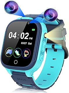 Kesasohe Kids Smart Watch, 24 Games Smart Watch Toys for kids Toys with 2 Cameras Video Pedometer Step Count MP3 Player Music Watch Boys Girls Children 3-12Y Christmas Birthday Gifts