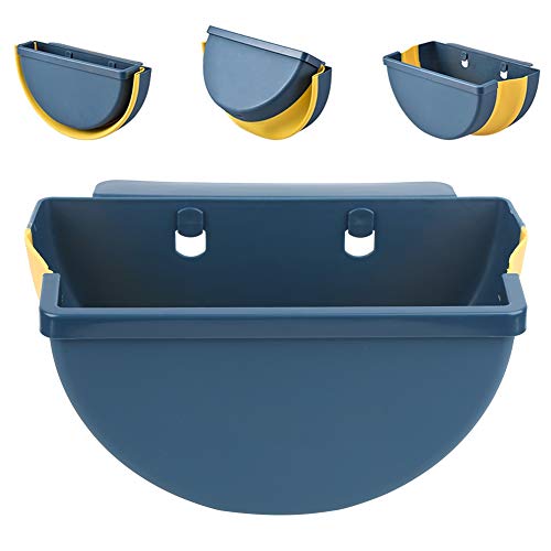 Caneca plegable colgante para basura azul miniatura 6