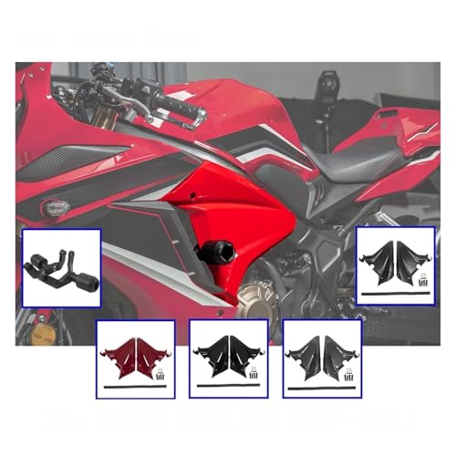 Spoiler carénage moto CBR650R 2019-2023 noir brillant protection latérale de carrosserie - 2