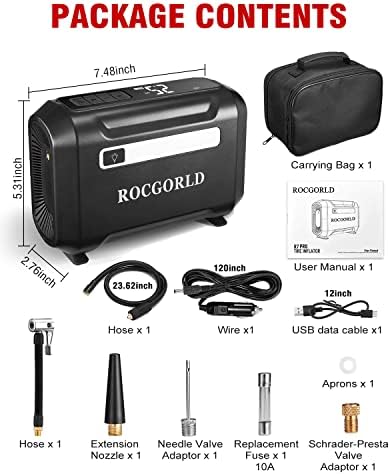 Product image showing accessories