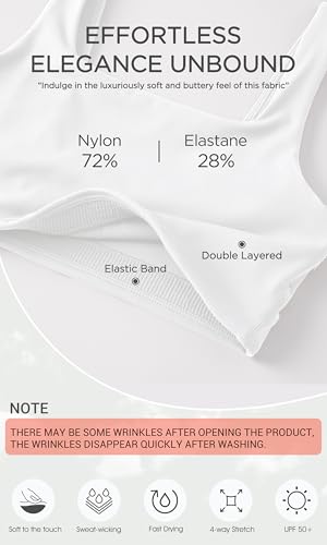 Image of ODODOS Square Neck Sports Bra for Women Wirefree Non Padded Yoga Tank Workout Crop Tops
