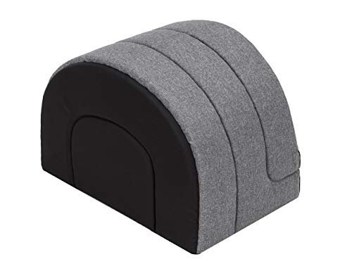 PillowPrim Hundehütte Hundehöhle Hundebett Hundehaus Katzenhöhle Schlafplatz XL - 60x49 cm Grau
