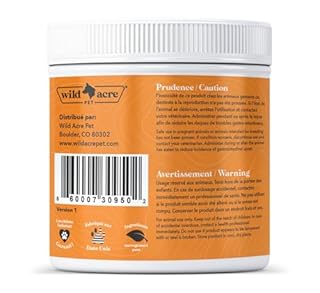 Wild Acre Pumpkin Powder for Dogs - Puree Treat or Food Topper - Fiber Source for Dogs - 8oz