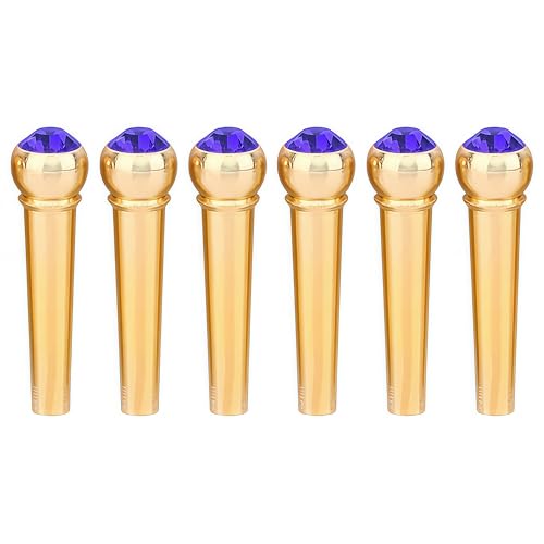 Musiin Acoustic Guitar Bridge Pins String Peg Guitar Parts Replacement Pack of 6 Pieces(Blue)