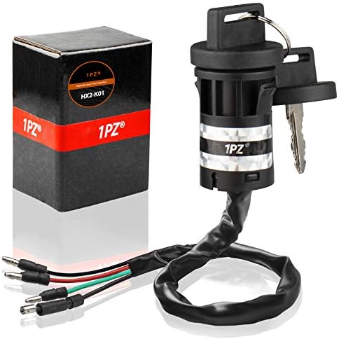 1PZ HX2-K01 Ignition Key Switch Replacement for Honda TRX125 Fourtrax 125 Fourtrax 200 TRX200SX Fourtrax 250 TRX250 Fourtrax 300 TRX300 ATC200M ATC125M