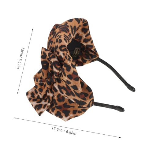 Bandeau large noué léopard COLLBATH avec texture douce et anti-glisse - 2