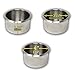 Lot of 10 Da Vinci Drop-In Stainless Steel Poker Table Jumbo Cup Holders (4" Wide)