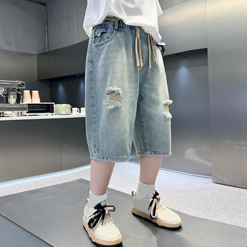 Bermuda jean garçon avec poches pour les tout-petits actifs
