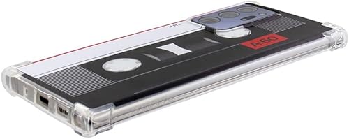 Miniatura 5 de Funda compatible con Samsung Galaxy Note 20 Ultra, diseño retro único, suave y fresco, cinta de casete con música, protección completa para cámara,