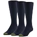 Gold Toe Men's Cotton Fluffies Casual Sock,Sock Size 10-13 Navy, 3-Pack