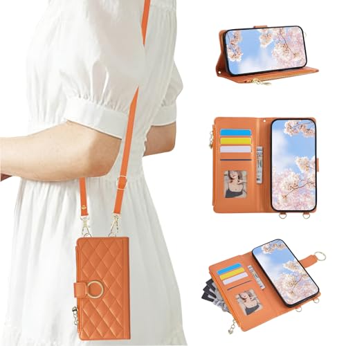 Mldjomid ������ Xperia 1 VI �P�[�X �蒠�^ �V�����_�[ �G�N�X�y���A 1 vi �X�}�z�P�[�X �����O�t�� 6.5�C���`�Ή� �\�j�[ Xperia 1 VI �蒠�^�P�[�X ���K���� �J�[�h���[ SO-51E SOG13 XQ-EC44 