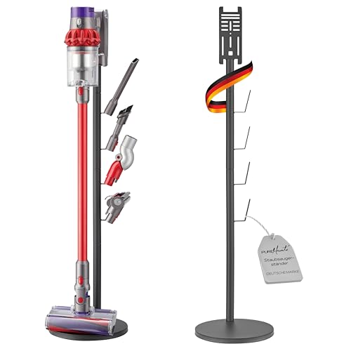 PureMounts Support pour aspirateur Universel Compatible avec Dyson, Philips, Samsung, Bosch, Miele, Anyson, Xiaomi, Support au Sol, Support pour Accessoires,...