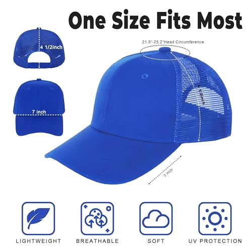 Image of ZH 12 Pack Mesh Trucker Hats, Bulk Baseball Caps for Men and Women, Trucker Cap Wholesale