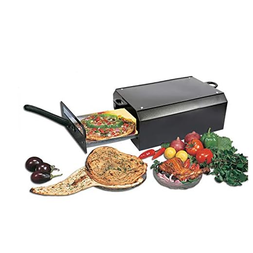 Mini Chef Electric Tandoor (Big Size) With Food Warming Top + Heat Proof Stand + 2 Pcs Magic Cloth & Recipe Book,2000 Watts