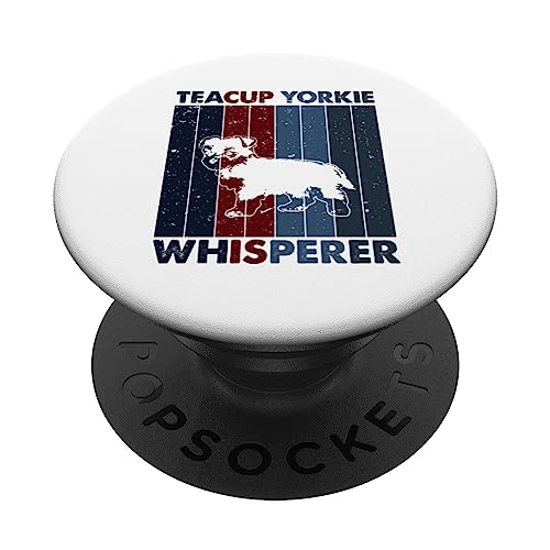 Cane Papà Mamma Whisperer - Vintage Teacup Yorkie PopSockets PopGrip Intercambiabile Cane Papà Mamma Whisperer - Vintage Teacup Yorkie PopSockets PopGrip Intercambiabile