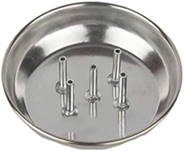 Image of Royals Pack of 2 | Stainless Steel Agarbatti Stand with Plate Stainless Steel Incense Holder | Dhoop Stick Holder | Agarbatti Stand | (Medium)