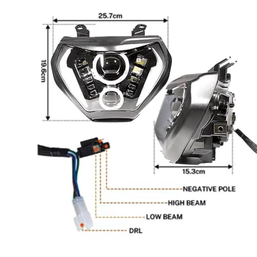 Phare LED Moto avec DRL pour MT-09 FZ-09 2014-2016
