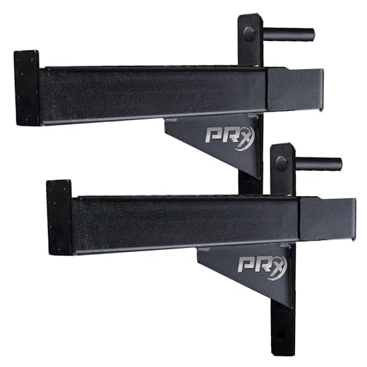PRx Performance Squat Rack Spotter Arm Pairs, Fits Profile ONE 2x3 with 5/8" Hole & PRO 3x3 with 1" Holes in Upright Squat Racks, USA Made, (2x3 Spotter Arms)