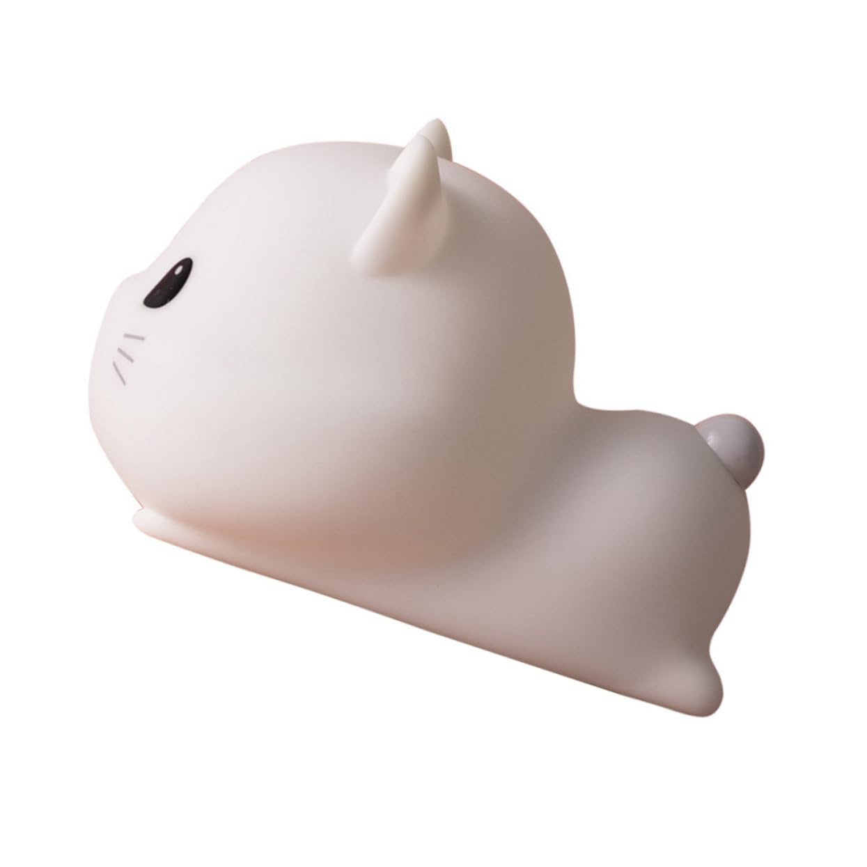 Gadpiparty 1pezzi Lampada Notturna Forma di Gatto Luce da Tavolo Morbida senza Luce Intensa Lampada da Notte USB Comoda per Dormire Decorativa per Interni