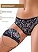 LACIRARA Womens Cotton Underwear Bikini Panties for Women Brief Underwear Print 5-Pack (US, Alpha, X-Large, Regular, Regular, Multicolor-2)