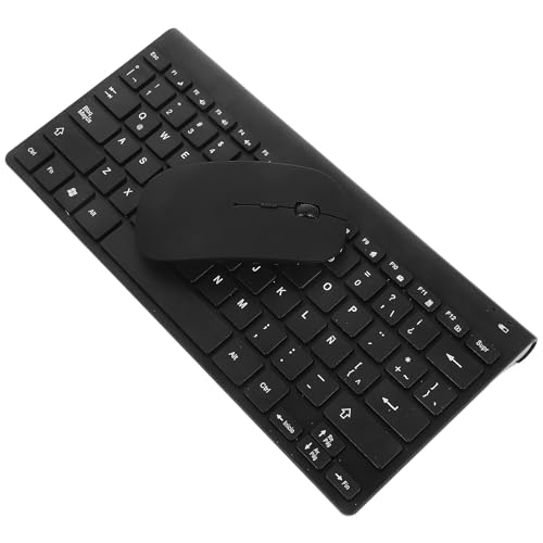 Teclado y ratón inalámbricos para ordenador español latino ergonómico y resistente