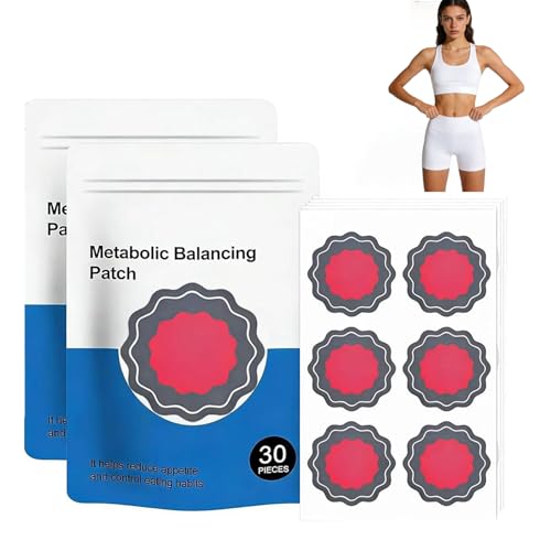 Patchs Minceur Naturels, 30 Pièces – Formule 100% Plantes pour Ventre Plat & Taille Affinée –...