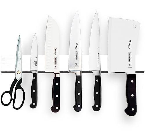 16 Inch White Knife Magnetic Strip Use as Magnetic Knife Holder for Wall - Magnetic Knife Strip - Magnetic Knife Bar Rack