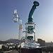 RORA Vidrio Honeycomb Bong Fumar Pipa de Agua Perc Wax Dab Rig...