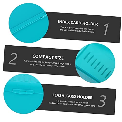 ULTECHNOVO 8 Pçs Caixa De Arquivo De Cartão De Índice Caixa De Armazenamento De Plástico Pastas De P