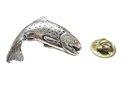 Kiola Designs Splashing Salmon Fish Lapel Pin