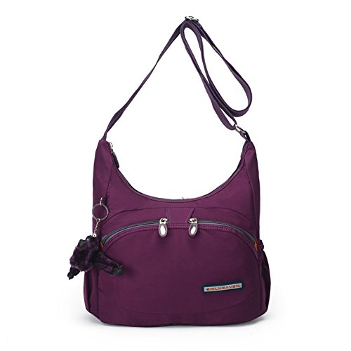 Sac de messager léger MS Oxford en toile pour femme avec bandoulière diagonale