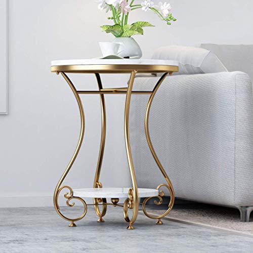 Table d'appoint ronde salon mini table basse de balcon en métal