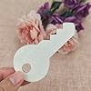 Creaides 20pcs Key Wood Crafts Cutouts Blank Wooden Key Shaped Hanging Ornaments Wood Tags Perfect for Wedding Birthday Christmas Party Home Decorations #3