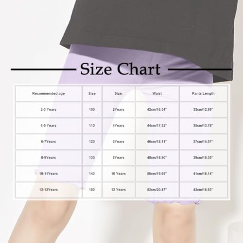 2-Pack Girls Summer Modal Shorts Toddler Comfy Elastic Waist Loose Soft Boys Running Workout Shorts for 2-13 Years3