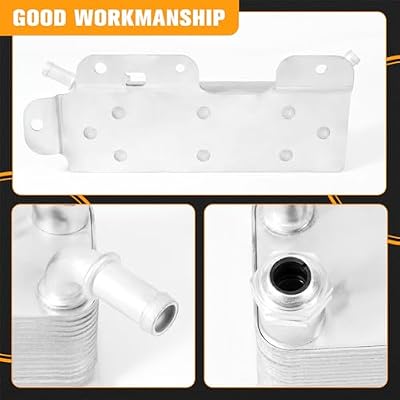 Transmission Oil Cooler Compatible with Ford F-250 F-350 Super Duty 6.7L V8 DIESEL, 2011-2016#Replace BC3Z-7A095-C with One Year Quality Assurance