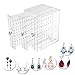 Produktbild 222 Löcher Schmuckständer Ohrringhalter Schmuckhalter für Ohrringe Ketten Armband Schmuck Schmuckkasten Damen Aufbewahrungsbox Aufbewahrung Kettenständer Ohrringständer (Stil 1)
