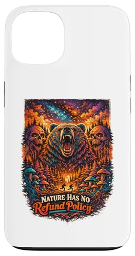 Nature Has No return Policy Bear Camping�n�C�L���O���B���e�[�W���C���h �X�}�z�P�[�X iPhone 13 �p
