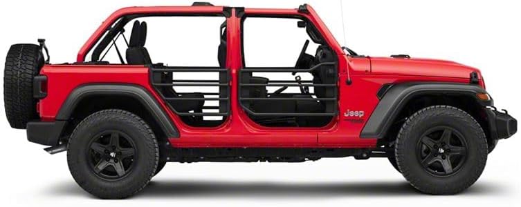 Barricade Tubular Adventure Doors; Rear Compatible for 18-25 Jeep Wrangler JL 4-Door