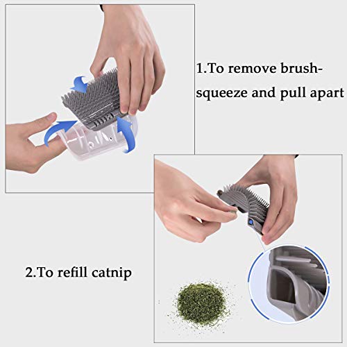 Peines para gatos esquineros ideales para pasillos y esquinas con hierba gatera pack 4 3