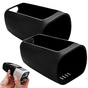 Sporgo 2 Stück Wetterfeste Silikonhülle für Eufy Security S330 EufyCam 3, Schwarz Silikon-schutzhülle Überwachungskamera, Silikonhülle für Eufy Cam 3 Security Kamera Wasserdicht und UV-Schutz