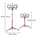 VEVOR LED Work Light with Stand, 10000 Lumen Dual-head LED Work Light with 27.6