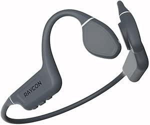 Raycon Bone Conduction Headphones, Open-Ear Bluetooth Sports Earbuds with Mic, IP68 Water Resistant Headset for Workout and Running, 13hr Playtime (Gray) asin的图片