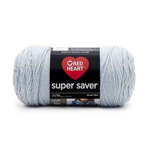RED HEART Super Saver Yarn Light Grey