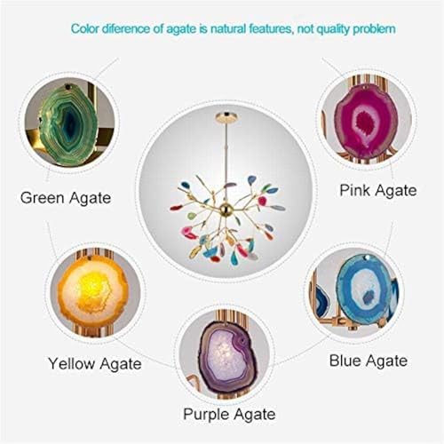Plafonniers salle à manger design agate et suspension LED réglable 16 têtes - 5