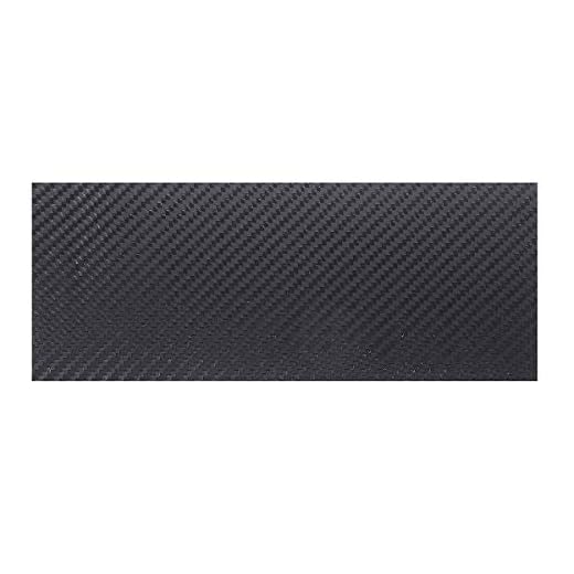 TuToy 100X250X (0.5-5) Mm Negro Mate Twill Fibra De Carbono Placa De Chapa Lámina Tejido De Fibra De Carbono Pannel Varios Espesor - 4Mm