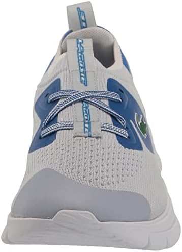 Lacoste Run Spin Knit Sneaker, LT BLU/BLU, 6 US Unisex Big Kid | Image 1