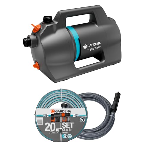 GARDENA Pompe de jardin 5000 Silent Set Pompes: 26 pourcent de débit en plus pour la même consommation d'énergie que son prédécesseur, Fonctionnement...