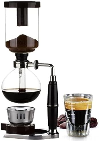 Cafetera Sifón para 3 Personas con Jarra de Vidrio y Filtro