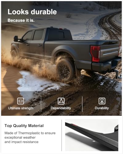 Image of Kiwi Master Mud Flaps for 2017-2026 Ford F-250 / F-350 Without Fender Flares | No Drill, Heavy Duty Mud Guards, Front & Rear Splash Guards, 4 Pcs Set