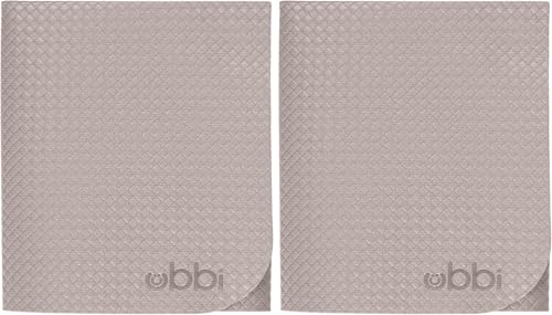 Image of Ubbi On-The-Go Diaper Changing Baby Mat, Soft and Comfortable Diaper Bag Accessory Must Have for Newborns, Easy to Clean, Portable Folding Pad, Baby Traveling Accessories, Taupe (Pack of 2)